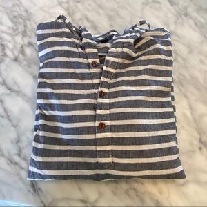 J. Crew Striped Baja Pullover Hoodie